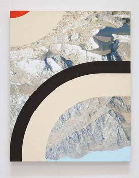CONNECT, 2013, Acrylic on archival inkjet print on stretched linen, 42.5 x 34 inches